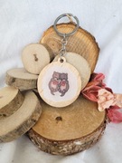 Brelok drewniany - wydry