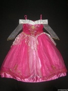 Strój kostium przebranie AURORA ŚPIĄCA KRÓLEWNA 5-6 lat 110-116cm DISNEY