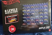 Nowa Gablota Witryna Hot Wheels z oświetleniem LED kolekcjonerska na 36 aut