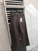 Obłędne spodnie woskowane eco skóra wide leg rozmiar XL 42 must have