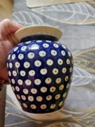 Wazon 13 cm, Ceramika Bolesławiec, ok 30-letni