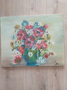 Obraz. Martwa natura. Kwiaty.