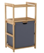 Bambusowy kosz na pranie z półkami 50L Fexplendid