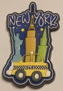 Magnes na lodówkę gumowy New York Nowy Jork USA Stany Zjednoczone (2K).