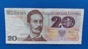 Banknot 20 zł z 1982r, Seria U.