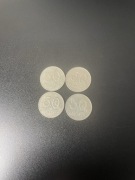 Zestaw 4 sztuk monet - 50 zł z PRL