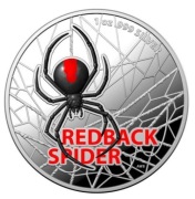 Srebrna Moneta Redback Spider wersja Proof Kolor nakład 1000 sztuk!!!