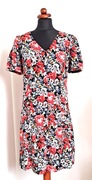 Nowa rozpinana sukienka w kwiaty viscose Lenzing Ecovero 38 M