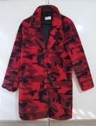 Płaszcz Futerko Wzorzyste Czerwone Neo Noir |R. S
