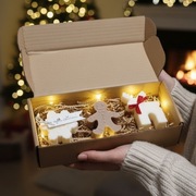 Świece sojowe świąteczne zestaw 3 świec na prezent Mikołajki pod Choinkę