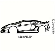 Metalowa grafika ścienna Supercar 40x16 cm dekoracja Lamborghini