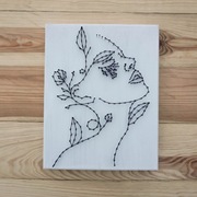 Kobieta Obraz String Art Rękodzieło 25x20cm