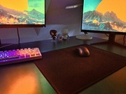 Duża czarna podkładka pod mysz – idealna do gamingu i pracy