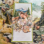 Kartka, ręcznie robiona, Ślub, Rocznica 