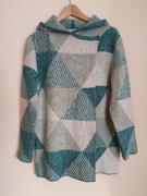 CECIL kardigan sweter z kapturem rozpinany ponczo M