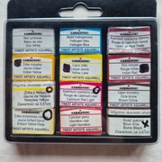 Karmański zestaw akwarelowe farby 12 pełnych kostek [6]