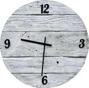 ZEGAR ŚCIENNY, STARE DREWNO, RUSTYKALNY, BOHO