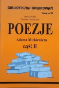 Poezje Mickiewicz cz. 2 Biblioteczka opracowań