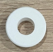 Rozeta maskującaø22 do płyt 18mm czarna z kołnierzem 10mm Maskownica otworu