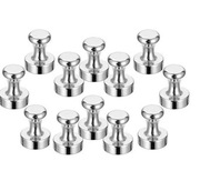 10x Magnesy neodymowe, Magnes na tablicę, Super mocne na lodówkę