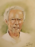 Portret ze zdjęcia ołówek  kredka pastel 