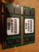 Micron 2GB (2x1GB) DDR2 PC2-4200 533Mhz SODIMM IBM t43 t43p