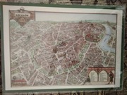 Kartka -mapa/plan Krakowa wg Rubena Atoyana