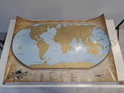 Mapa zdrapka Gruby Borsuk 85x57 cm