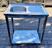 ZLEW 1 KOMOROWY Z PÓŁKĄ - 80/60/85 - M.1488.N