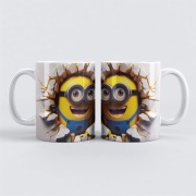 KUBEK 330ml z postacią z kreskówki filmu - MINIONKI