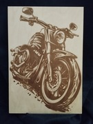 Grawer laserowy – Motocykl – Sklejka brzozowa A4