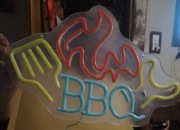 Neon  podświetlany BBQ