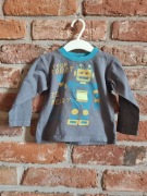 Szara bluzka z nadrukiem