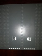 LEGO Road 30225c01pb04 - płyta drogowa/2 x prosta do zestawu 7498