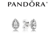 Pandora Kolczyki z lśniącą obwódką w kształcie łez
