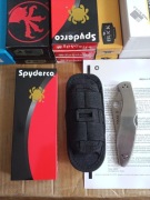 Nóż taktyczny Spyderco Police Stainless Steel. Z taktycznym pokrowcem.