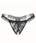 SEKSOWNE ZMYSŁOWE STRINGI Z PEREŁKAMI