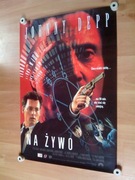 NA ŻYWO J. Depp - Plakat kinowy lata 90-te 
