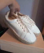 Białe espadryle trampki sneakersy rozm 40