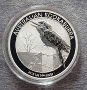 2016 Australian Kookaburra 1oz srebro