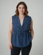 Grace Karin wiązany w talii bezrękawnik kamizelka casual elegancka 42 xl