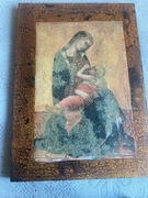Przepiękna ikona o wymiarach 26x36 cm