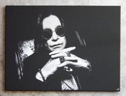 Ozzy Osbourne Obraz ręcznie grawerowany na blasze Staloryt Grawerka