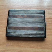 Stara papierośnica Srebrna