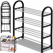 Półka na Buty Regał Szafka Stojak 4 Poziomy Organizer na 8–12 Par 