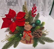 Stroik bożonarodzeniowy,  miś 