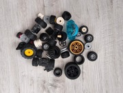 Mix Lego 136 gram - koła, opony, felgi, mocowania itp.