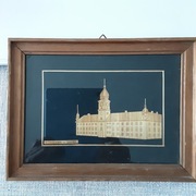 Zamek Królewski-obraz ze słomki 