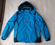 Niebieska kurtka narciarska Super EW-Club odblaskowa