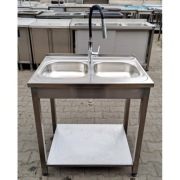 Zlew 2 Komorowy z Półką - 80/60/85 - M.1568.N